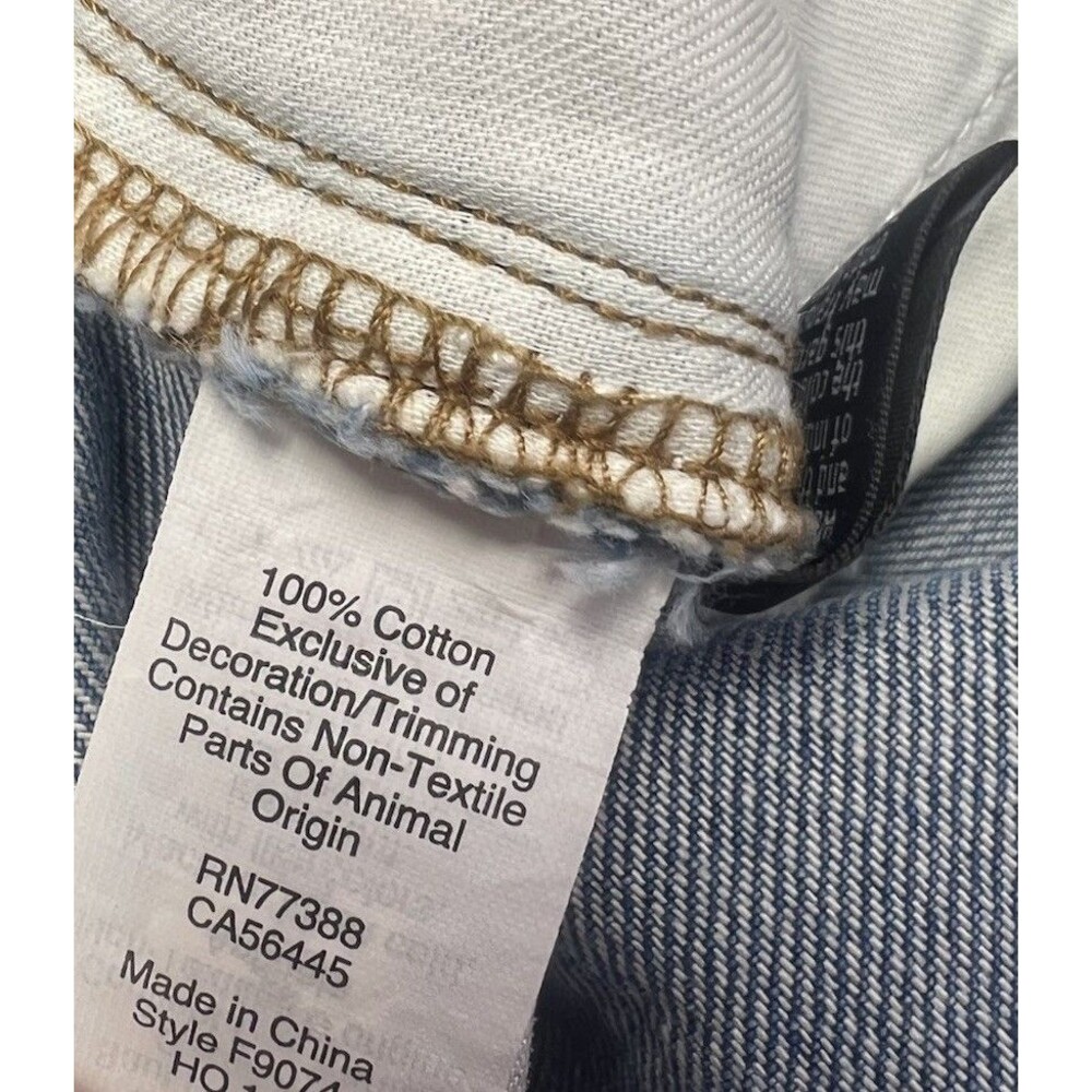 Madewell Perfect Vintage Jeans Womens 32 High‎ Rise Distressed Straight Denim - Picture 9 of 13